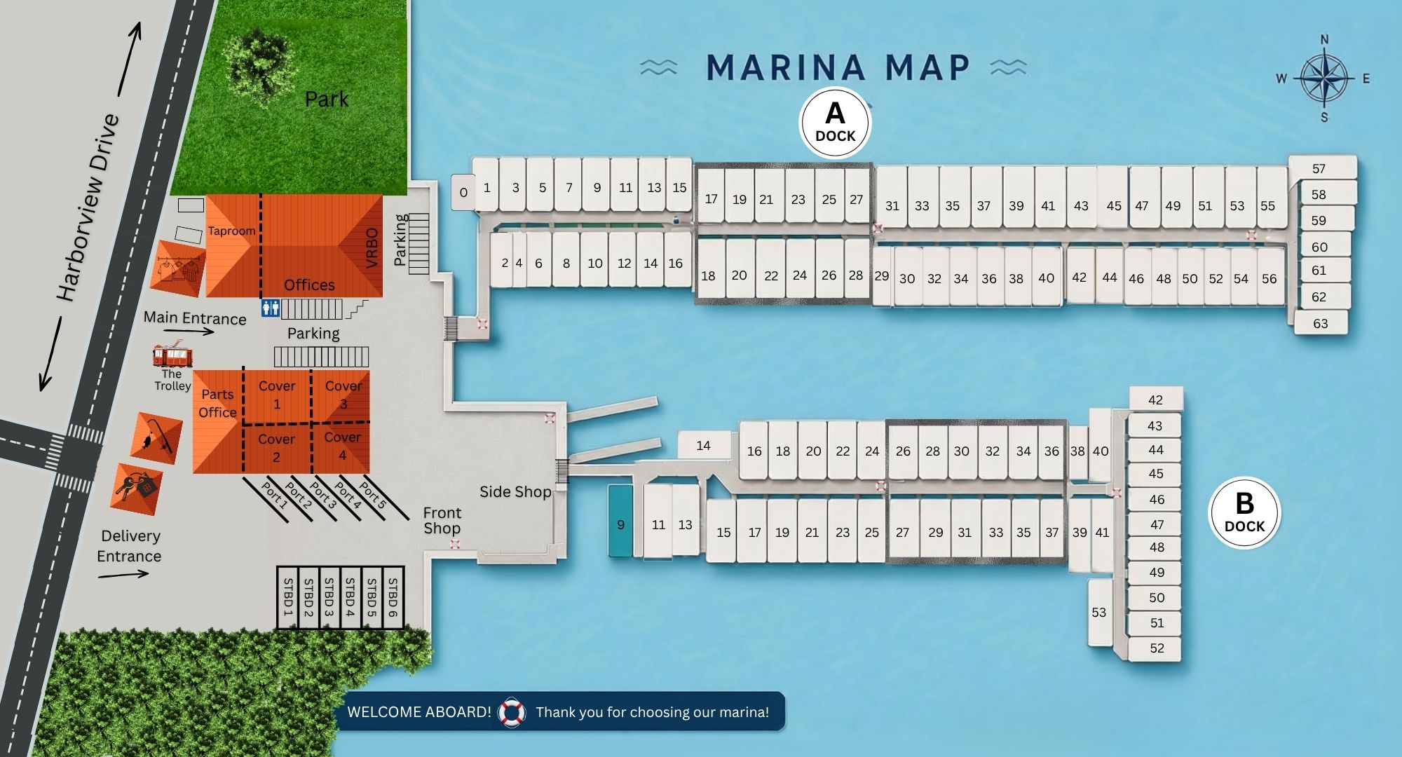 NewEST Expanded Marina Map 2026